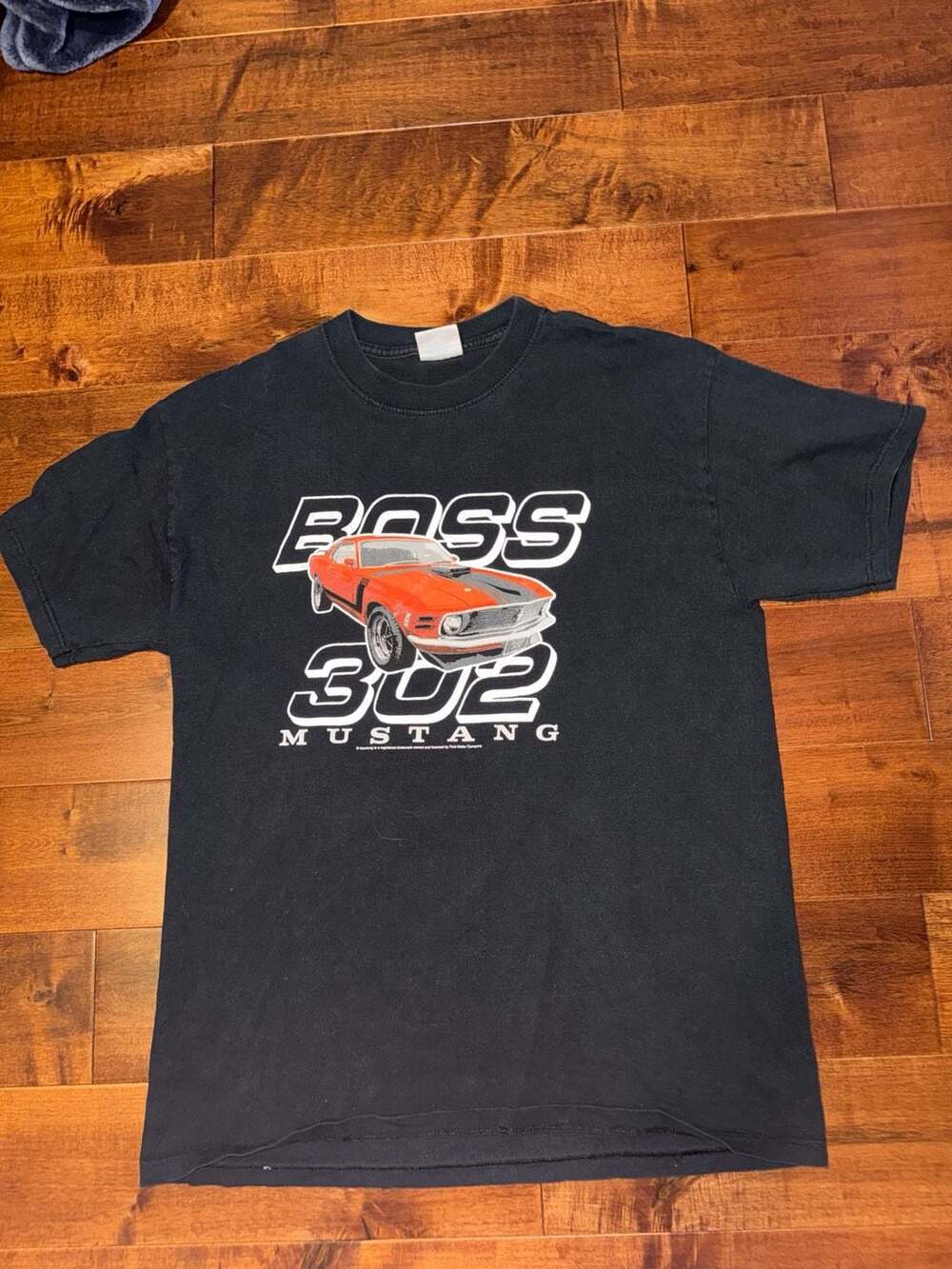 Vintage Optima Cotton Wear Heavy Boss 302 Mustang Graphic T-Shirt Large
